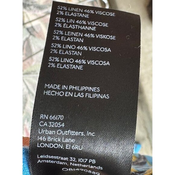 Maeve Anthropologie The Colette Tropical Print Pants Size 6 - Picture 5 of 11